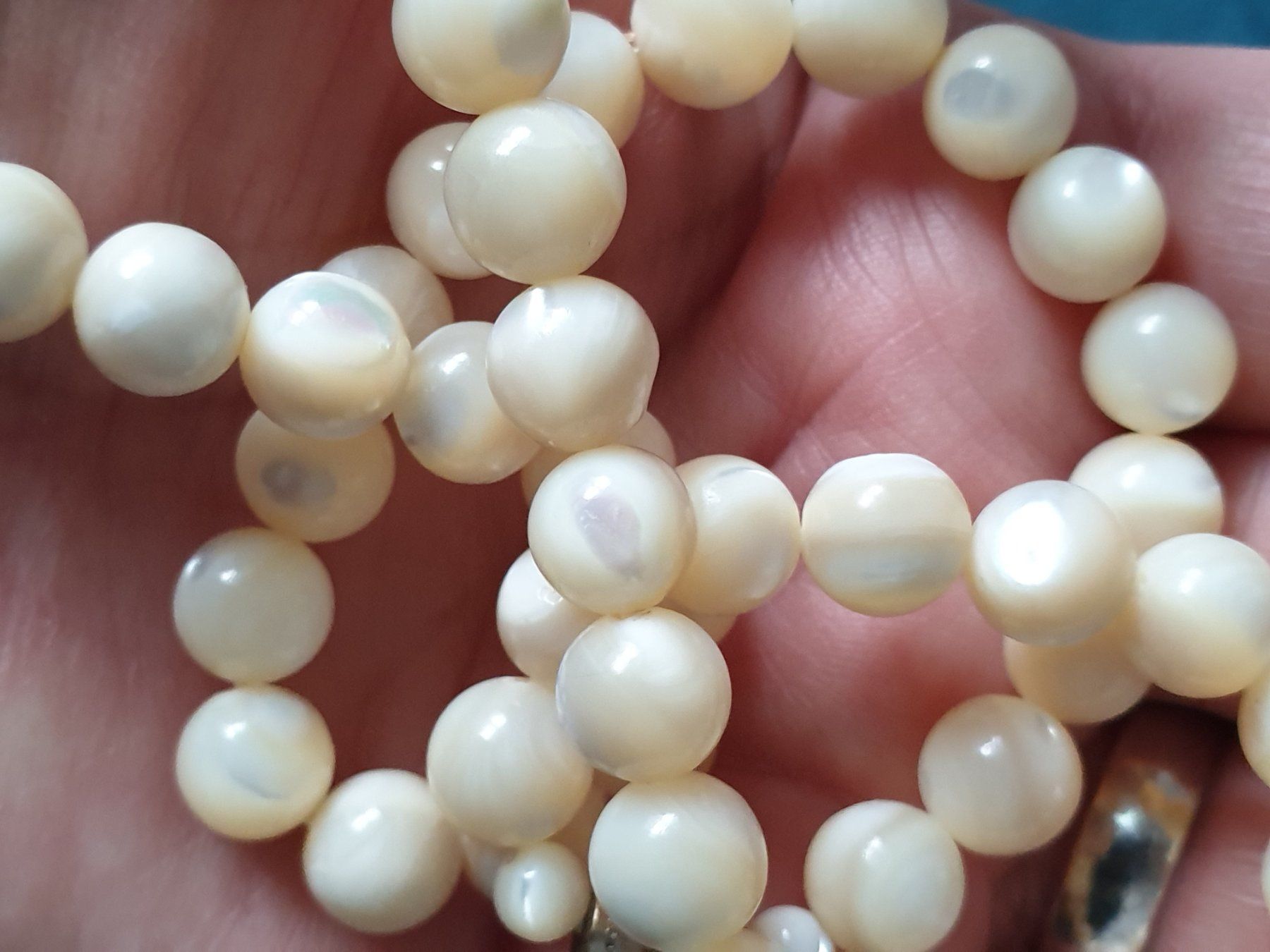 Catenine: Vintage Perlmutt-Halskette – Usato da Lengnau BE venduto da Mango888 2