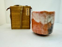 Teeschale Japan Chawan Keramik-  20. Jh. „Raku"