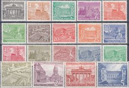 Berlin 42-60 kompl. Freimarkenserie: Berliner Bauten (I) **