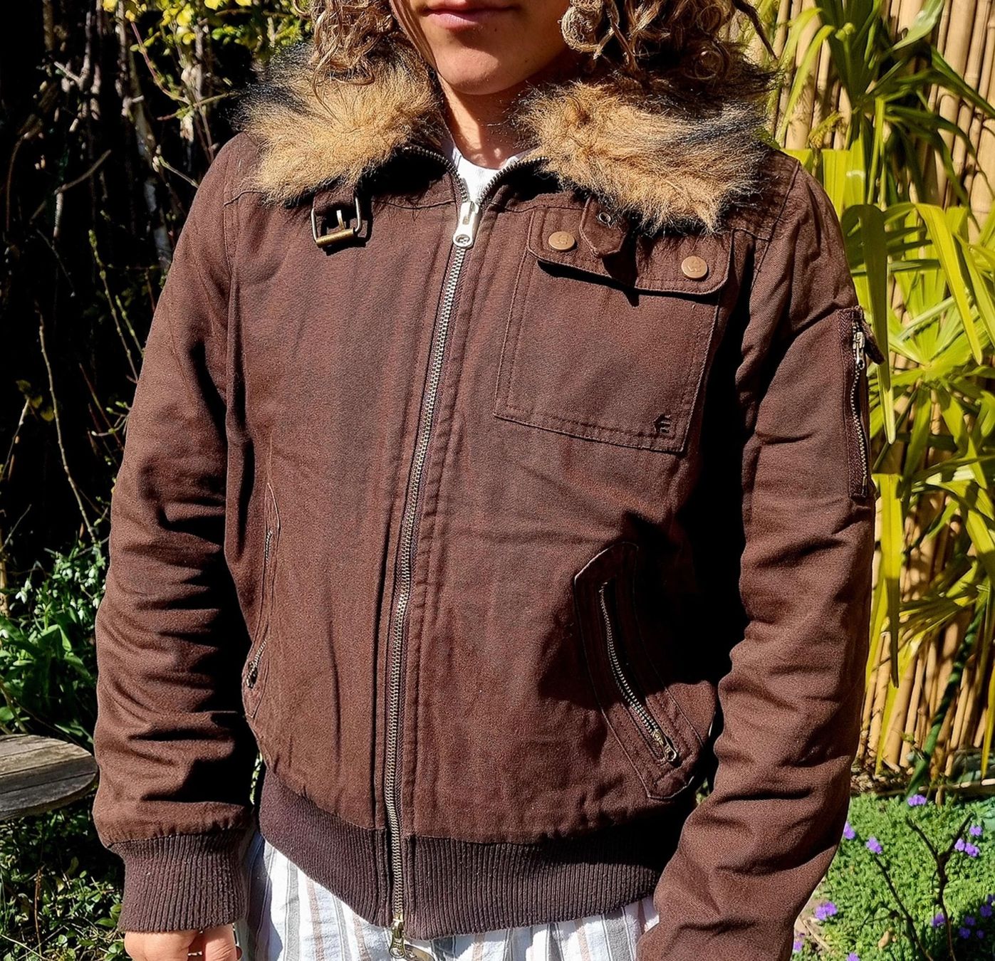 Jacken: Etnies Winterjacke, Braun, Kunstfell Kragen - S – Gebraucht aus Wettingen von JasminL92-2 6