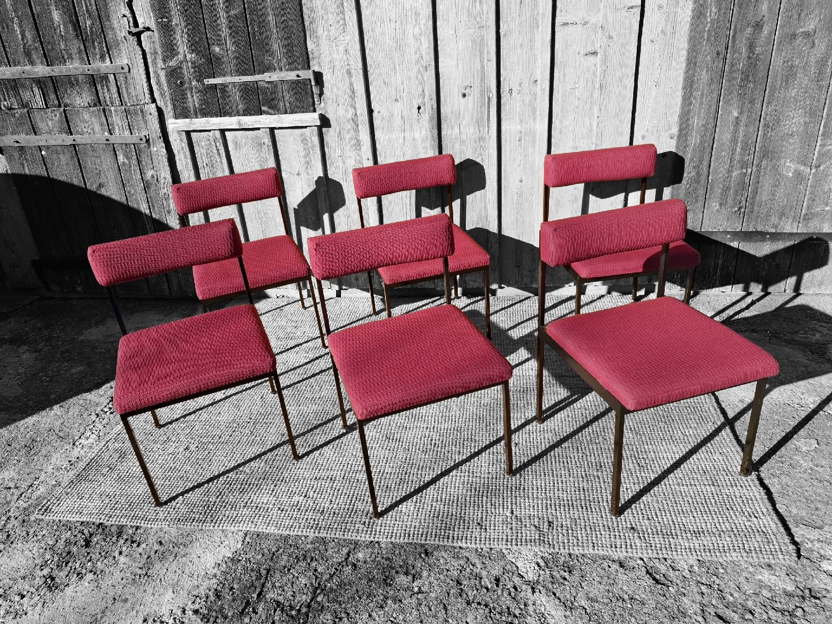 Sedie: Dieter Wäckerlin Idealheim Stuhlset Modell 101 – Usato da Haslen AI venduto da Vintagelix