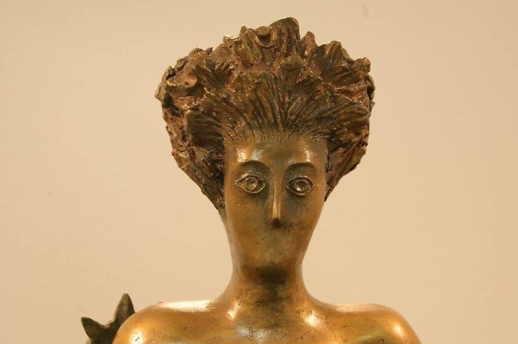 Sculture & Statue: ARCHE SCHÖPFUNG Statue, Denkmal, Bronzeguss, Steinsockel, – Usato da Winterthur venduto da mb2_bts6 4