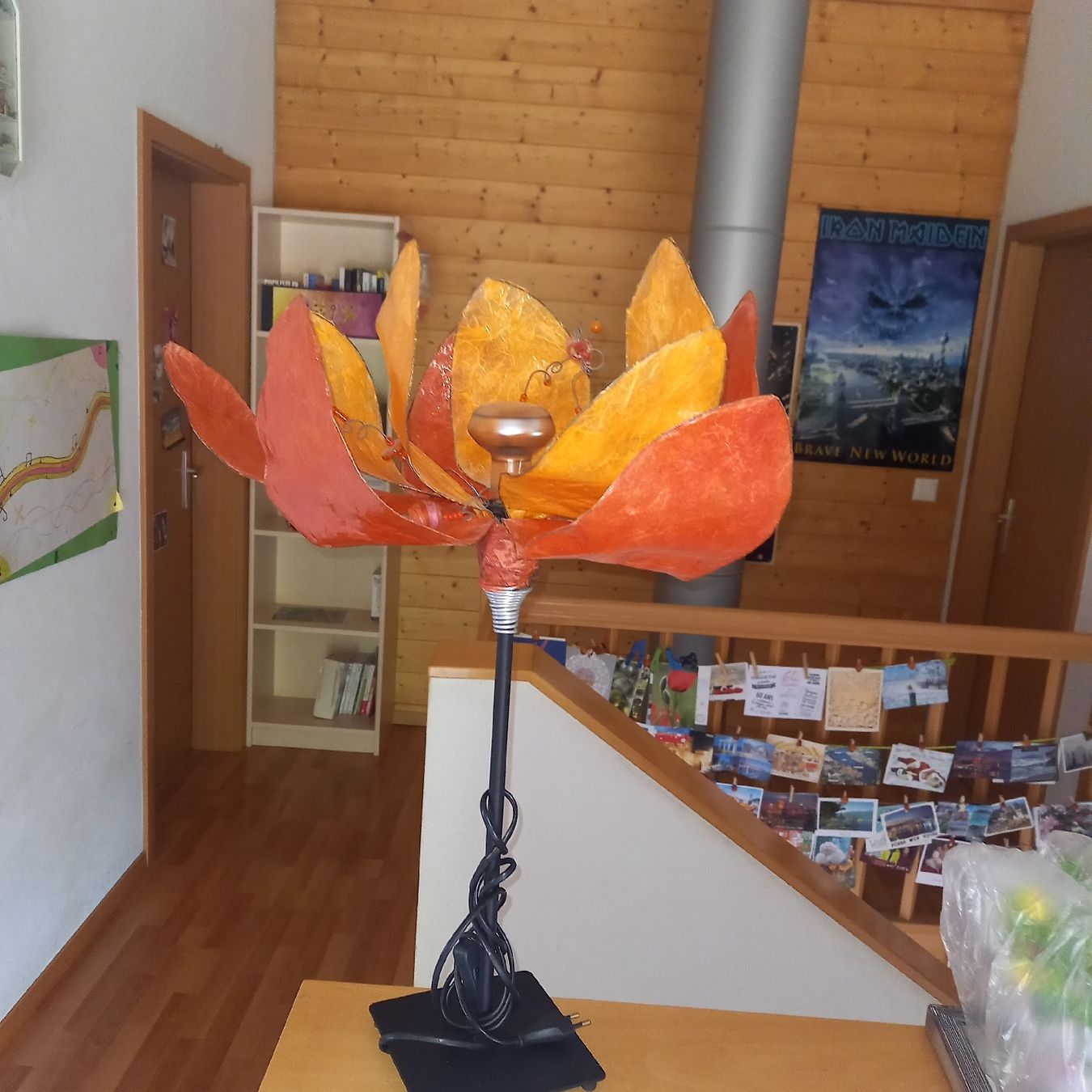 Lampade: Lampe fleur artisanale style vintage – Usato da Pâquier-Montbarry venduto da bruyante23 1