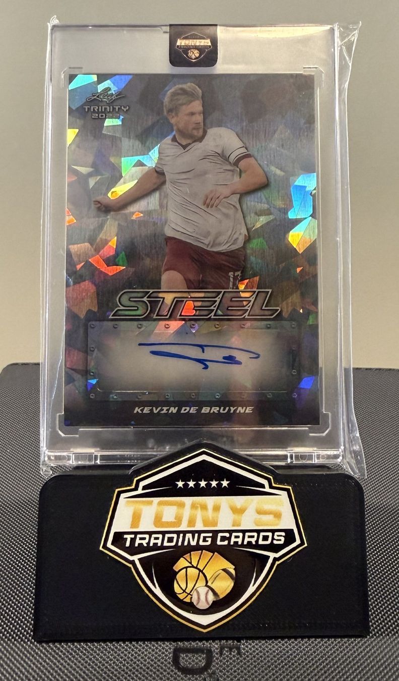 Carte collezionabili: 2022 Leaf Trinity - Kevin De Bruyne Autograph 1/6 – Nuovo e nell'imballaggio originale da Bern venduto da fontanastico