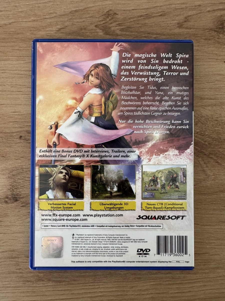 Sony Giochi: Final Fantasy X PS2 Spiel mit Bonus DVD – Usato da Biberist venduto da etesummer 1
