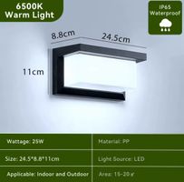 Applique murale extérieure/intérieure Led 110V 220V étanche