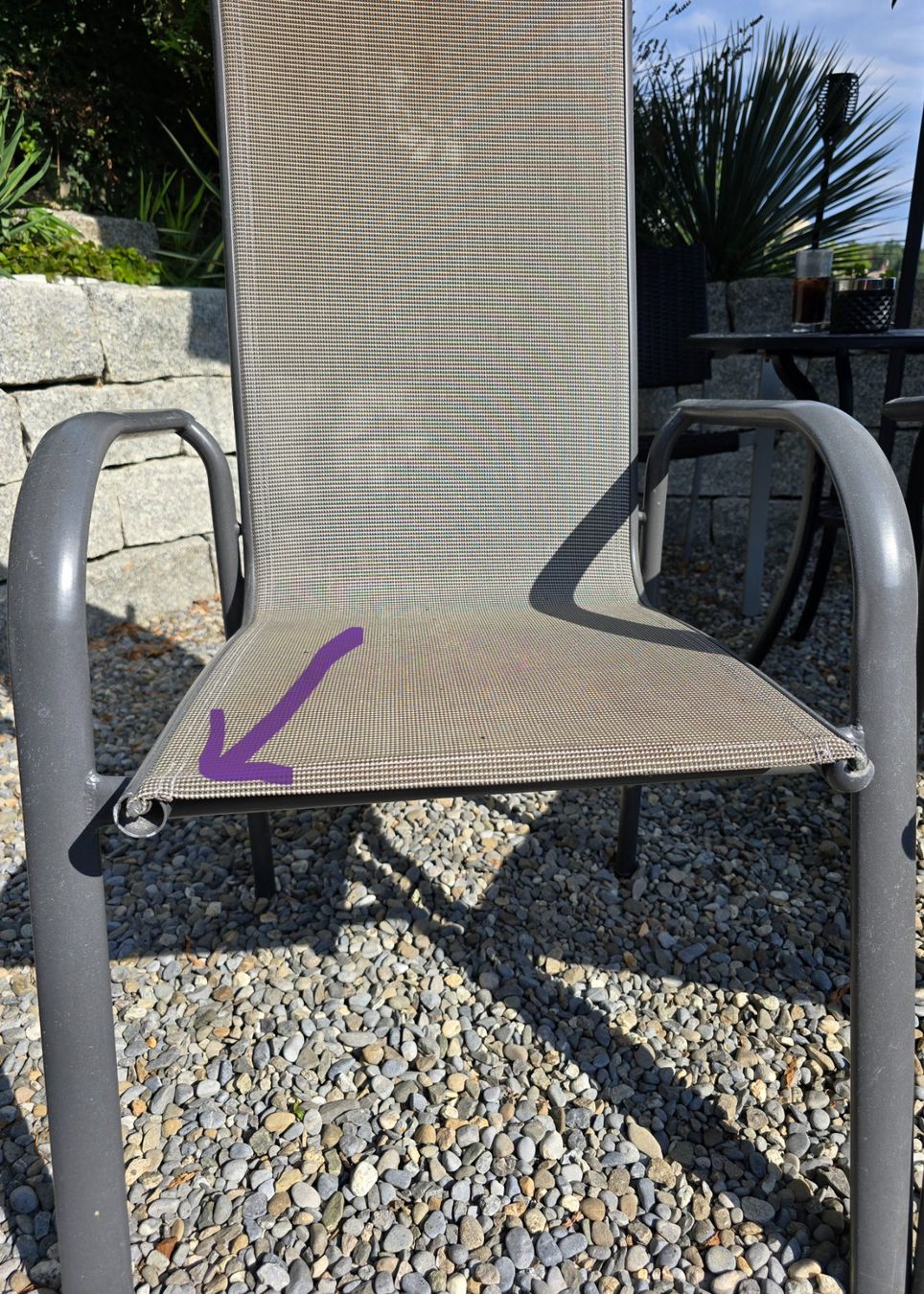 Stühle: Gartenstühle Aluminium Textil – Gebraucht aus Geuensee von Hua 3
