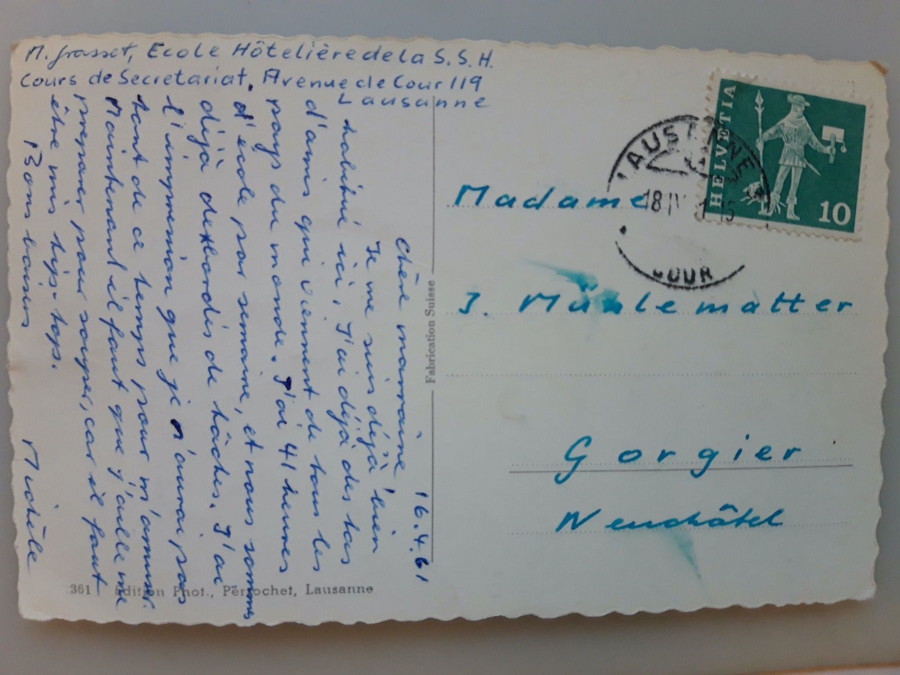 Cartes postales: Lausanne – D'occasion à Sargans par nicsam1815 1