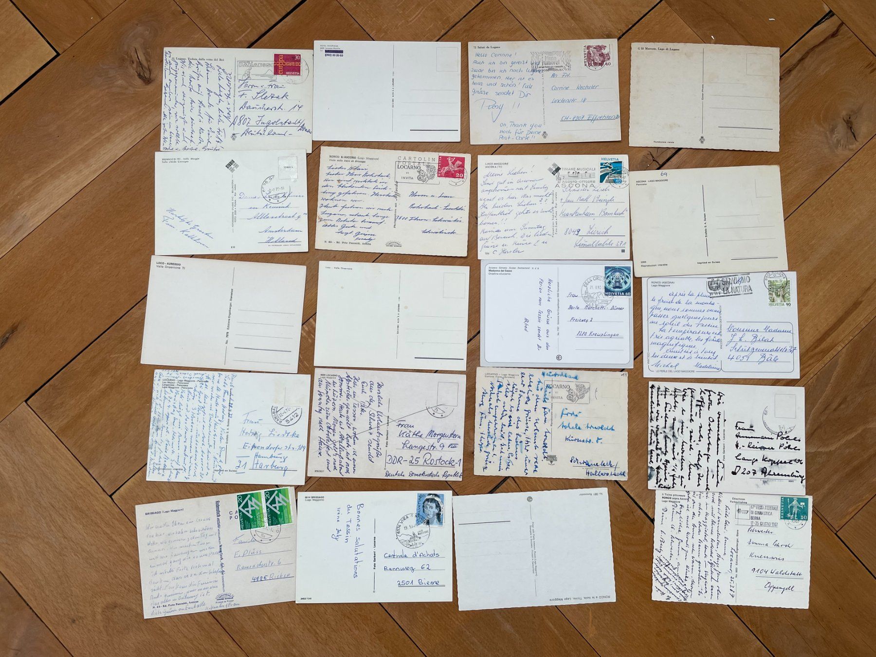 Cartoline postali: AK TI 40 Ansichtskarten Kanton Tessin – Usato da Thal venduto da Danny82 2