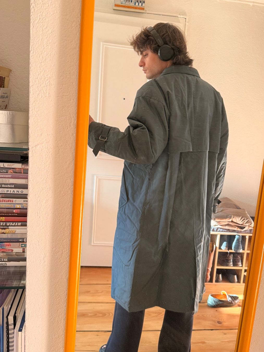 Cappotti: Grauer Nylon/Baumwoll Mantel – Usato da Zürich venduto da Basilou98 2