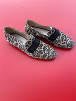 Trendige Loafers im Leopardenmuster, Grösse 38.5