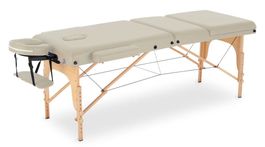 Massageliege 3-Zonen beige - Gratis Versand