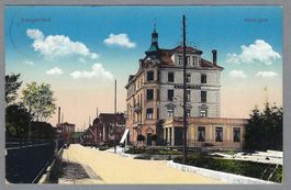 1914, LANGENTHAL, HOTEL JURA (ECKBÜGE UNTEN RECHTS)