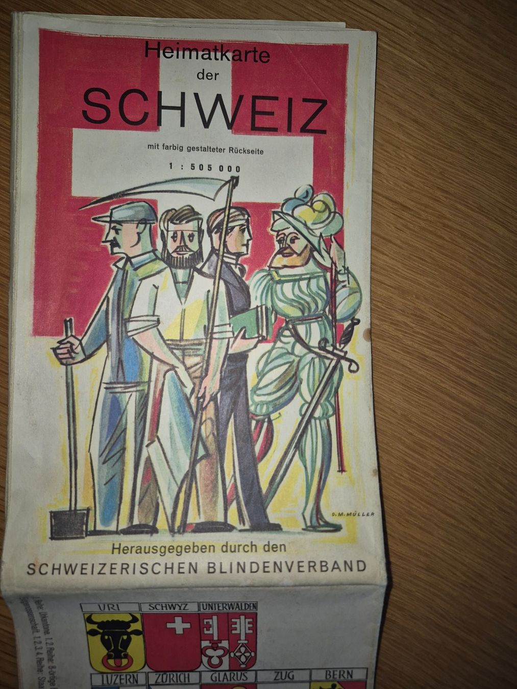 Landkarten & Atlanten: Heimatkarte der Schweiz – Gebraucht aus Buttikon SZ von sefa02 5