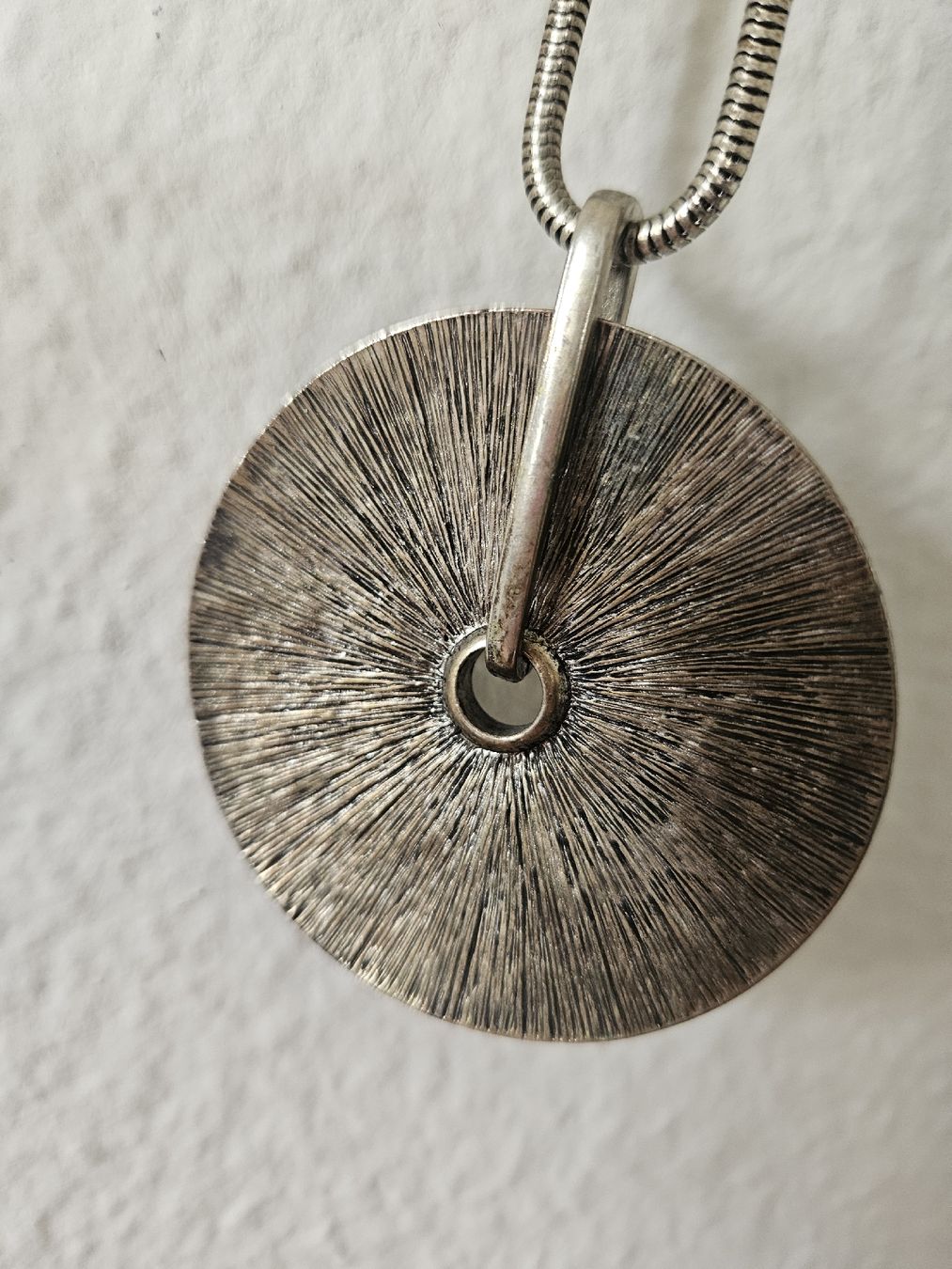 Catenine: Schicke Statement Kette, Strass, Silberfarben – Usato da Urdorf venduto da Colina 6
