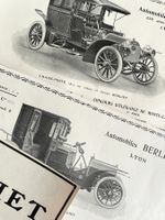 Berliet Cars - 4 alte Werbungen / Anciennes publicités 1906