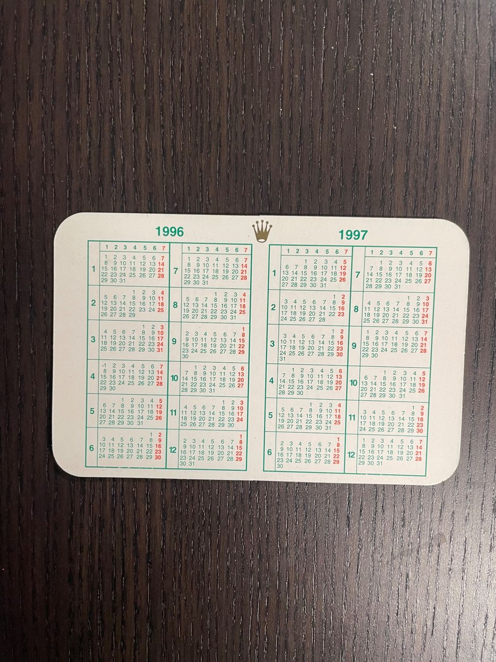 Calendari: Vintage calendrier Rolex 1996-97 – Usato da Veyrier venduto da bub_b77p 1