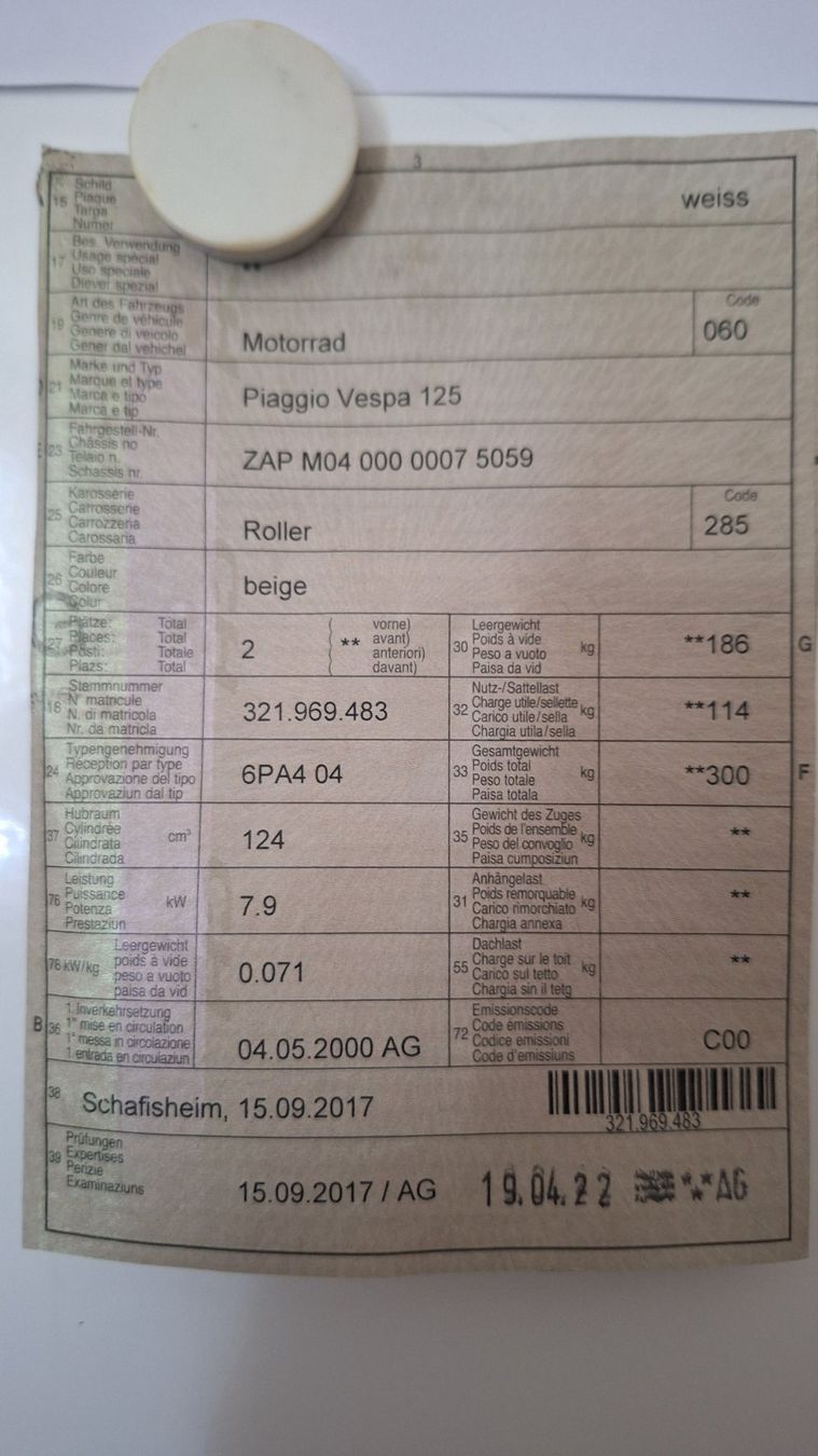 Vespa Scooter: Vespa ET 4 125 – Usato da Windisch venduto da Gravit 7