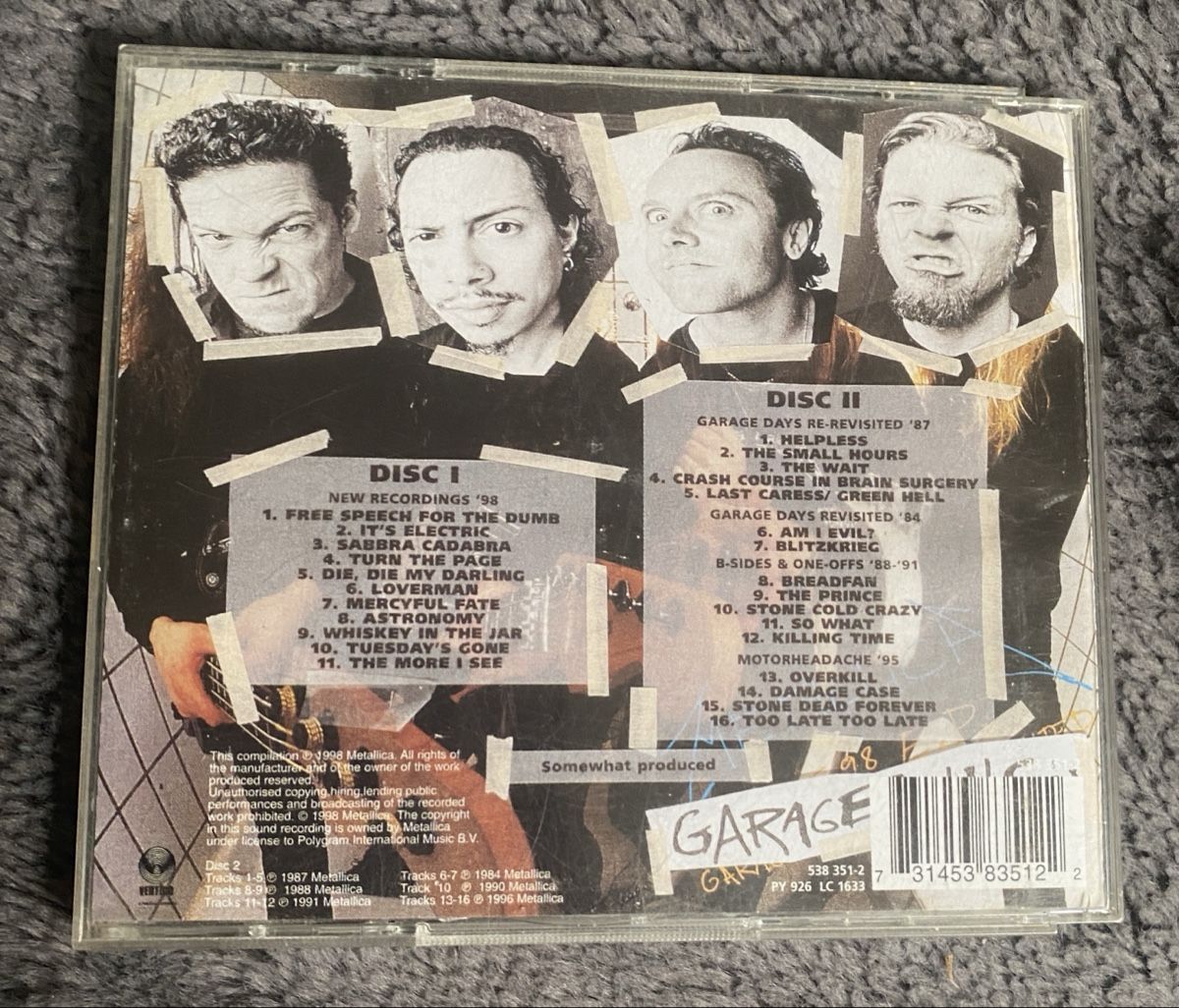 CD: Metallica- Garage Inc. 2 CD – Usato da Liestal venduto da Stephanoceras1 1