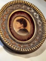 Antikes Portrait um 1887, in sehr schönem ovalen Rahmen