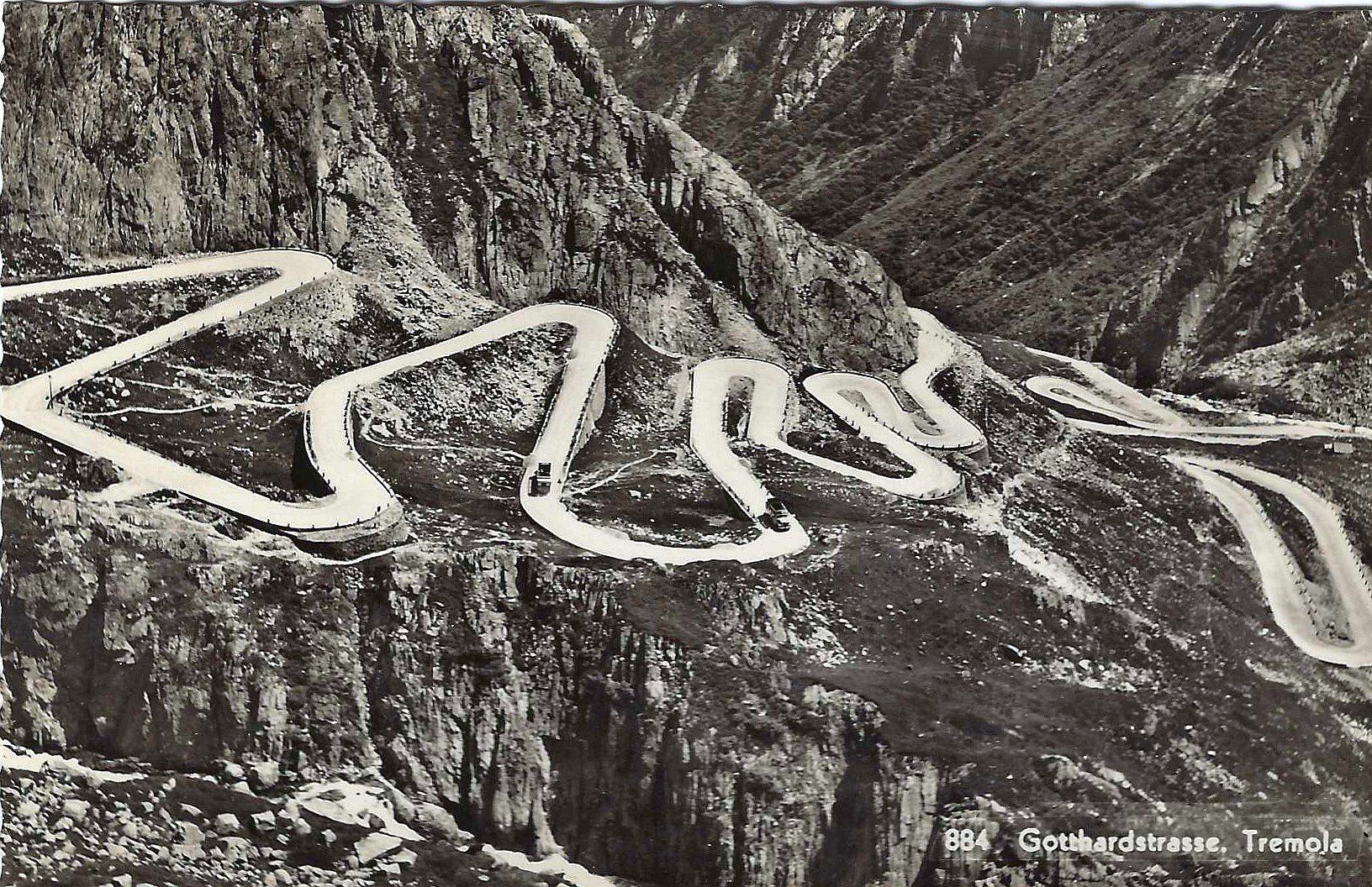 Cartoline postali: Gotthardstrasse TREMOLA – Usato da Buchs AG venduto da Baerfisch