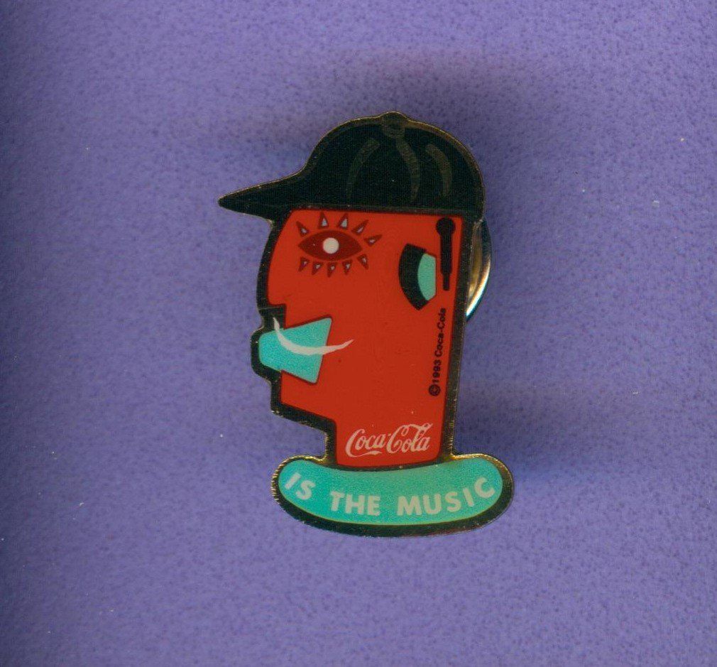 Coca-Cola Placchette & Badge: Coca Cola  IS THE MUSIC – Usato da Winterthur venduto da Sammleroase