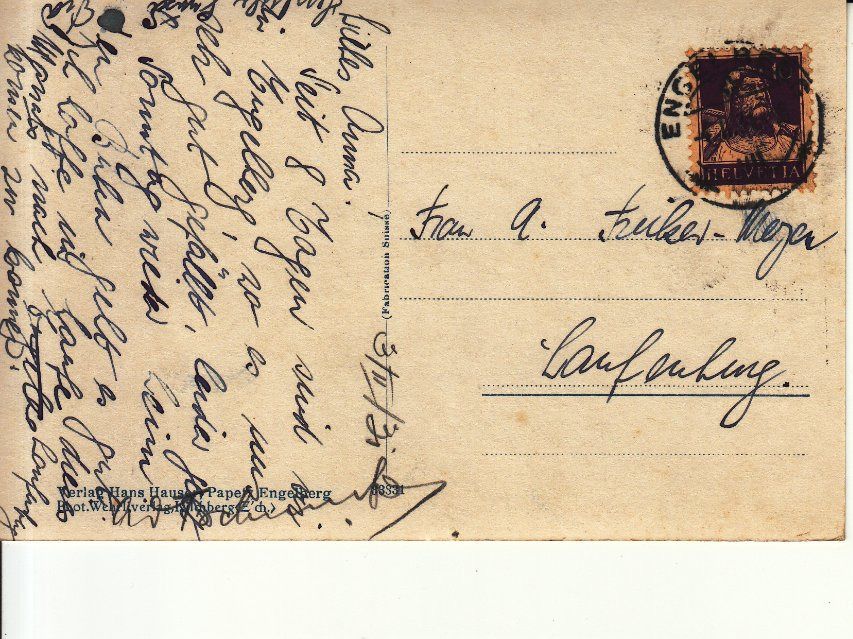 Ansichtskarten: Engelberg 1931 – Gebraucht aus Bürglen TG von StampGraf 1