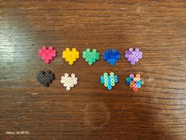 9 Herzli aus Bügelperlen, handgemacht, Suisse