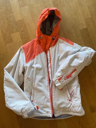 Extend Skijacke Weiss/Orange, Grösse 34 auch gut für Kinder