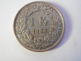 1 Fr. 1934 silber