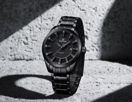 Schwarze Herrenuhr Cosmopolite Metall Casual-Stil - Montre