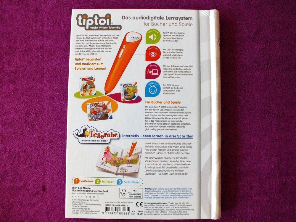 tiptoi Leserabe Buch Im Garten der Feen Kaufen auf Ricardo