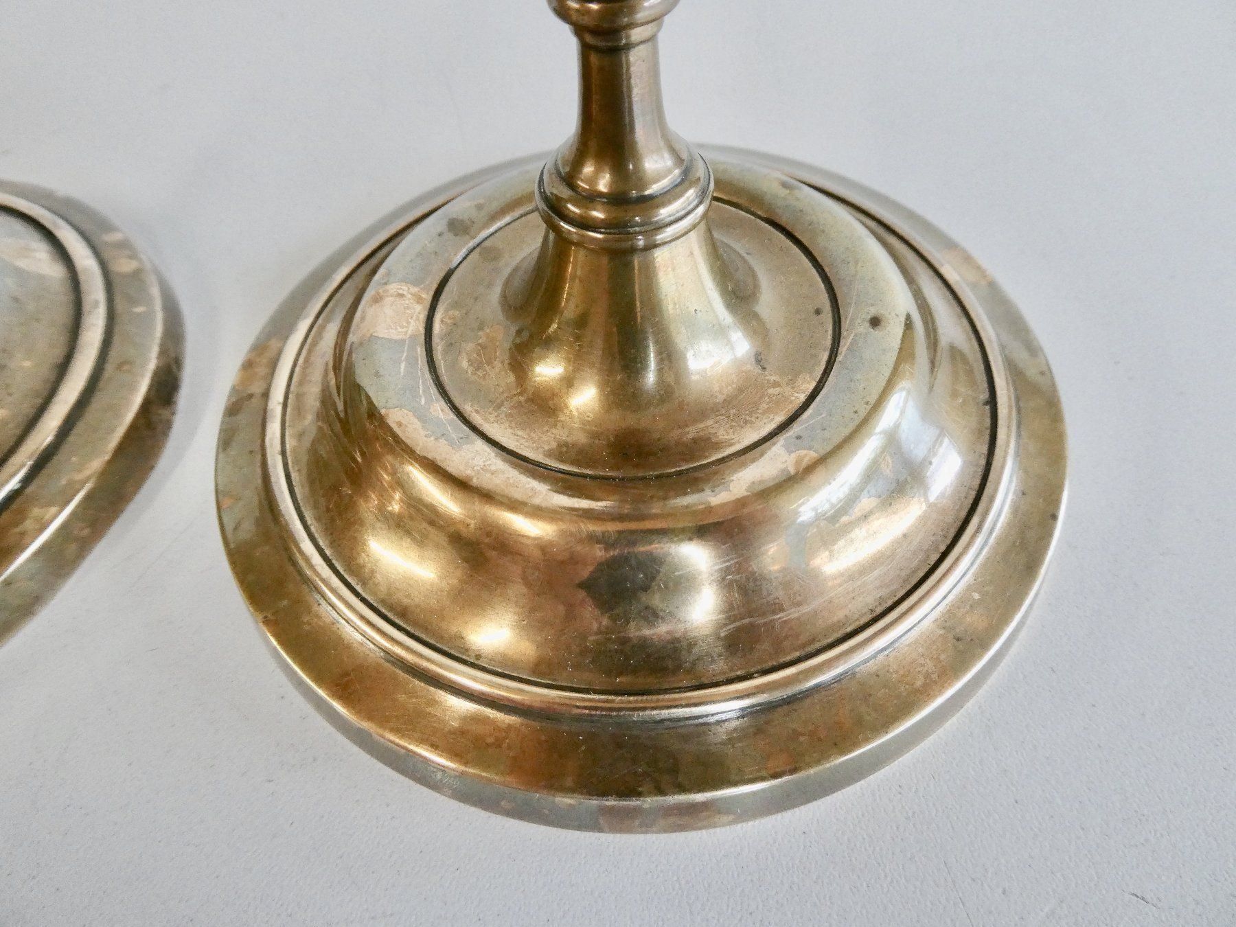 Portacandele: 2 Originale Biedermeier Kerzenständer – Usato da Lüchingen venduto da Eeizo 5