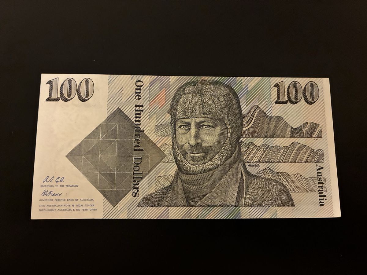 Banconote: Australia 100 Dollars 1984 – Usato da Dällikon venduto da Woldbanknoten 2