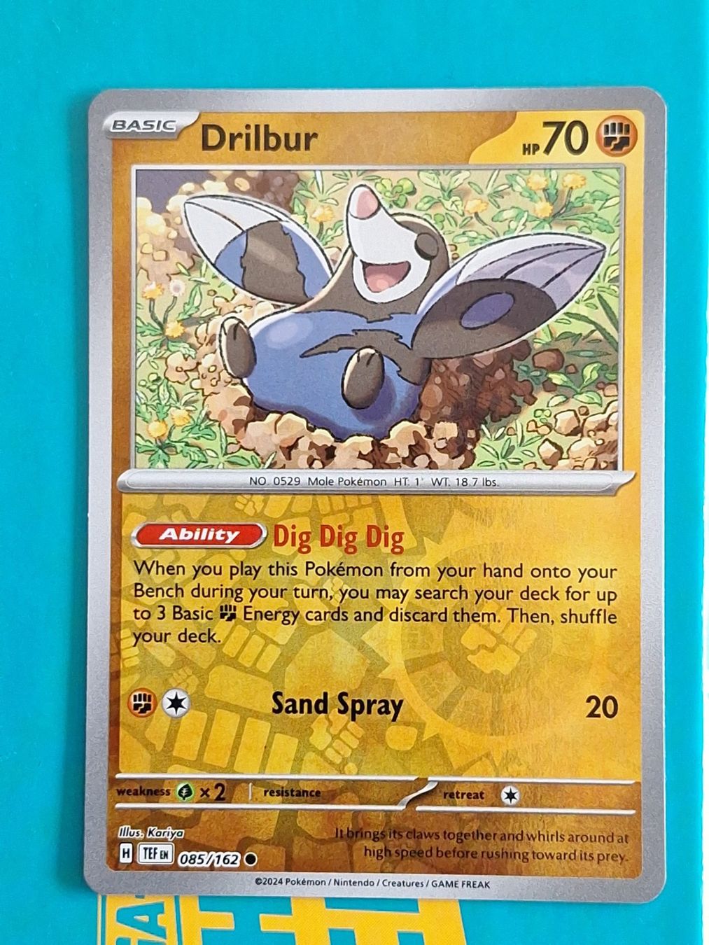 Pokémon Carte collezionabili: Drilbur - Pokemon Temporal Forces Reverse Holo - #2.6 – Usato da Altstätten SG venduto da GGsGameshop