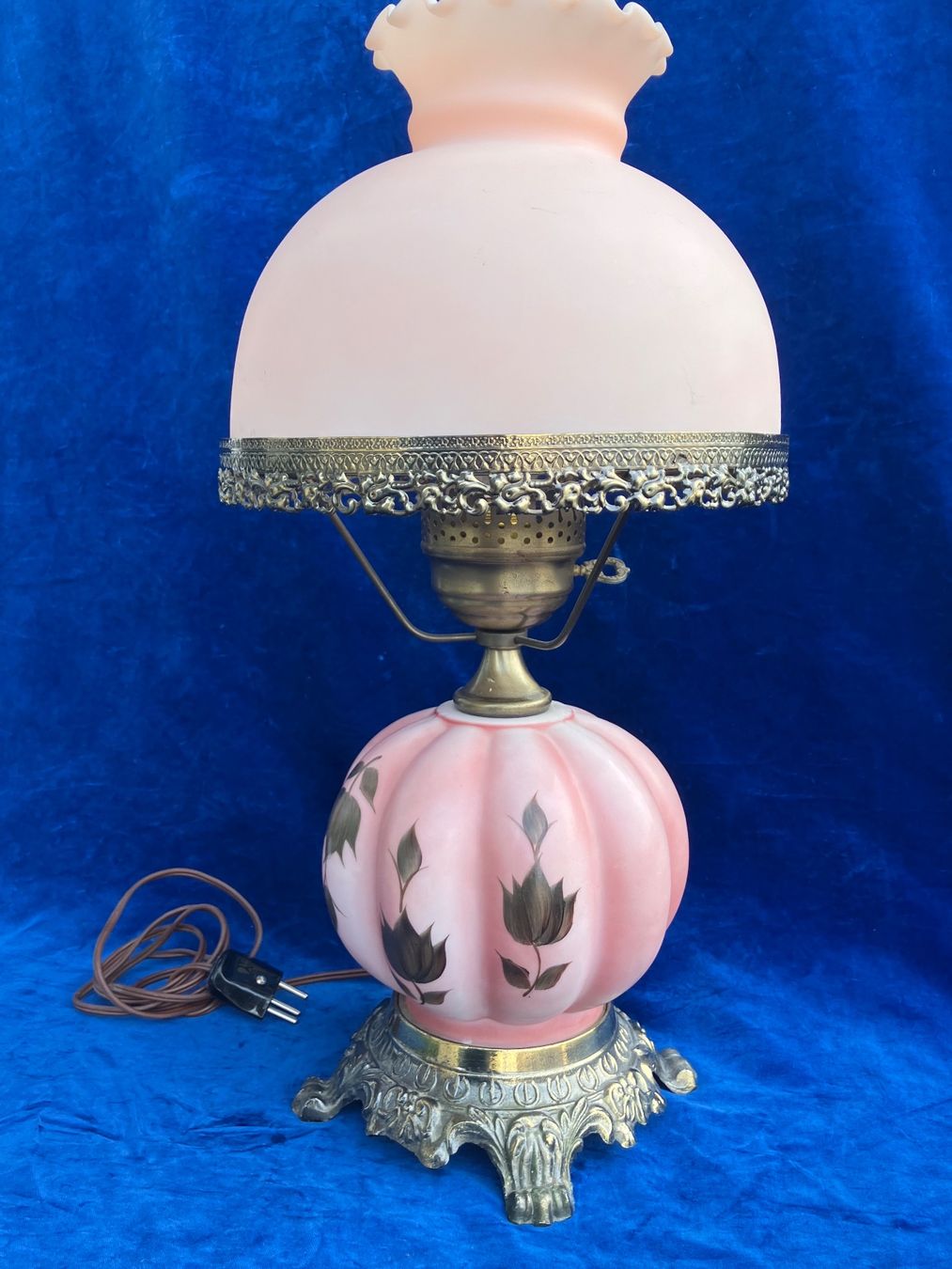Lampade: Jugendstil  Opalin Tischlampe H.50cm – Usato da Zürich venduto da otomado 5