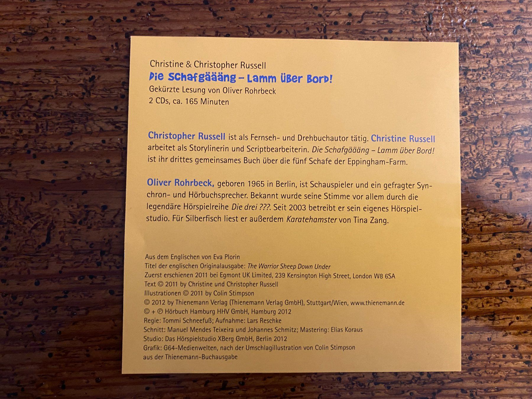 CD & DVD vergini: Die Schafgäääng - Lamm über Bord! – Usato da Teufen AR venduto da trueblue84 1