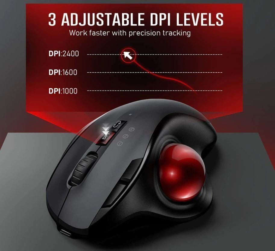 Mouse: Mous Wireless Trackball Mouse – Nuovo e nell'imballaggio originale da Unterägeri venduto da RmOnline 5