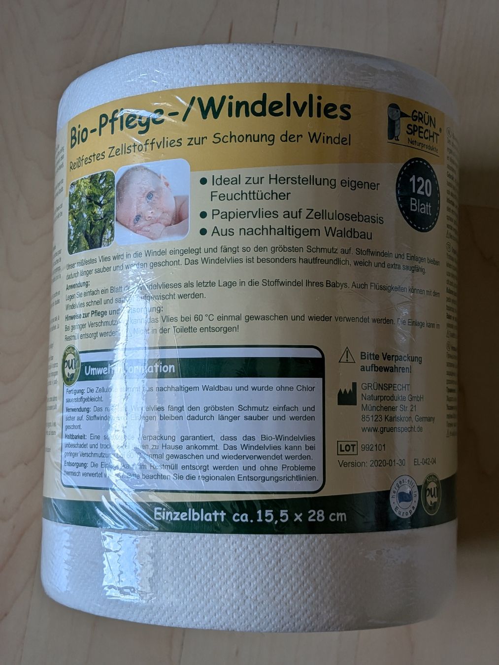 Secchi per pannolini & Pannolini: Bio-Pflege-/ Windelvlies – Nuovo e nell'imballaggio originale da Schötz venduto da pemali