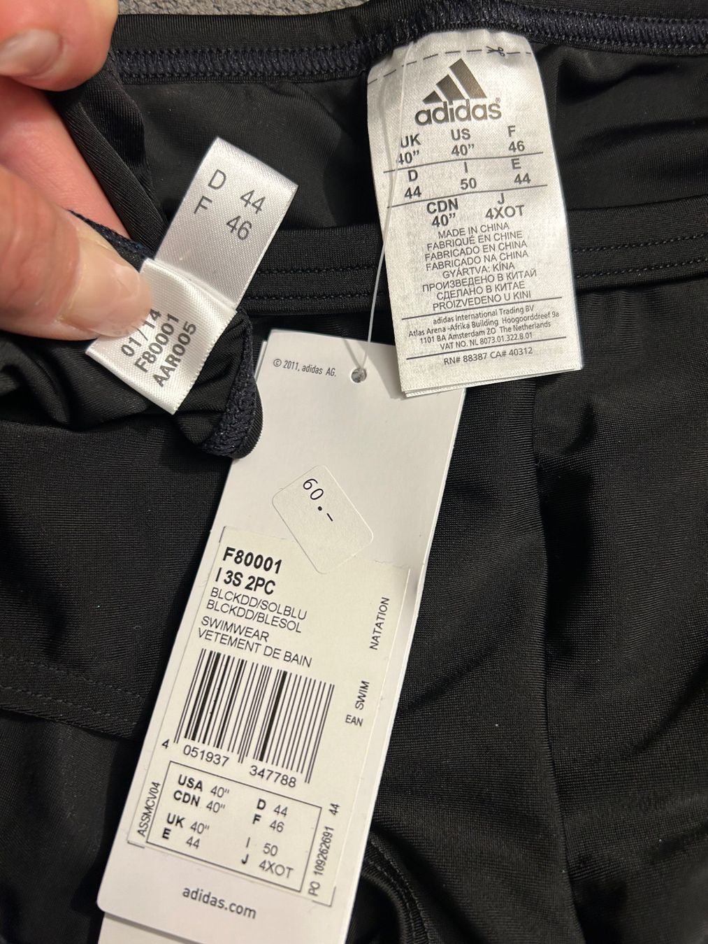 Adidas Costumi da bagno & Bikini: Bikini Adidas US Grösse 40 - Neu – Nuovo e nell'imballaggio originale da Corgémont venduto da Tania05 2
