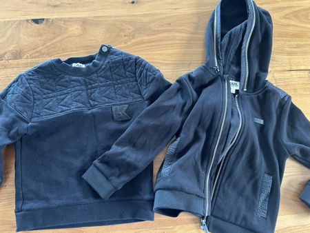 Karl Lagerfeld Pullover und Jacke 116 für Jungen, Schwarz,m