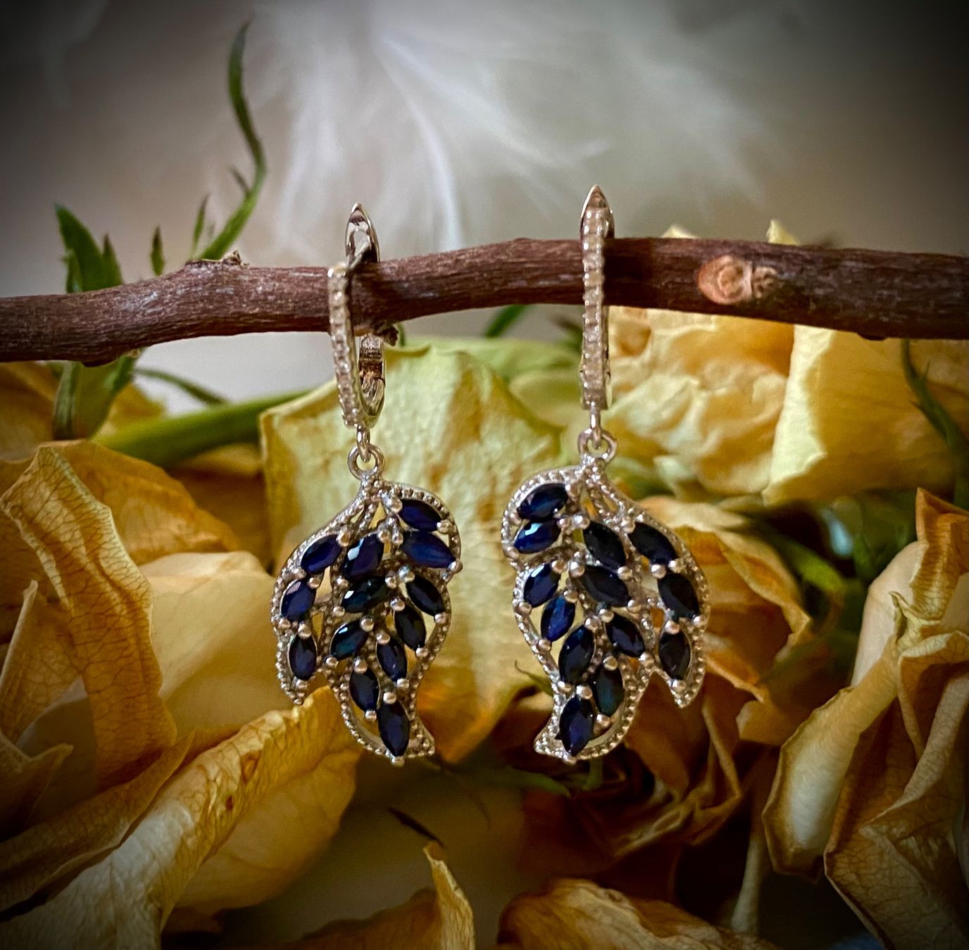Orecchini pendenti & Orecchini a lobo: Ohrringe Saphire blau in 925 Sterling Silver – Nuovo (secondo la descrizione) da Zürich venduto da LIBELLA13 2