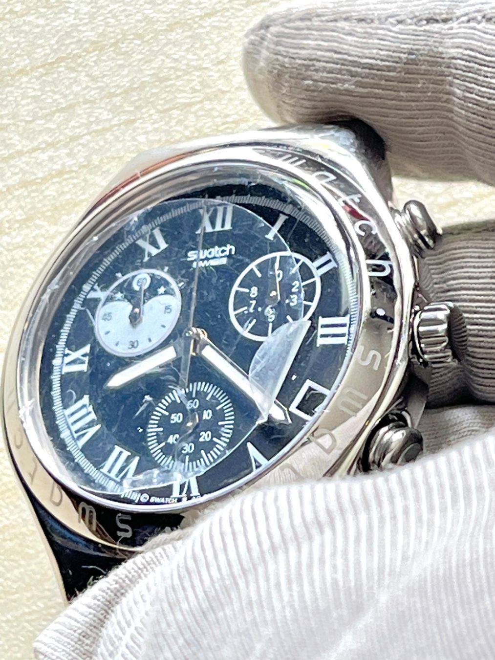 Swatch Orologi: Swatch Irony, Chronograph, Dummy, neuwertig. – Nuovo (secondo la descrizione) da Grenchen venduto da chththl 2