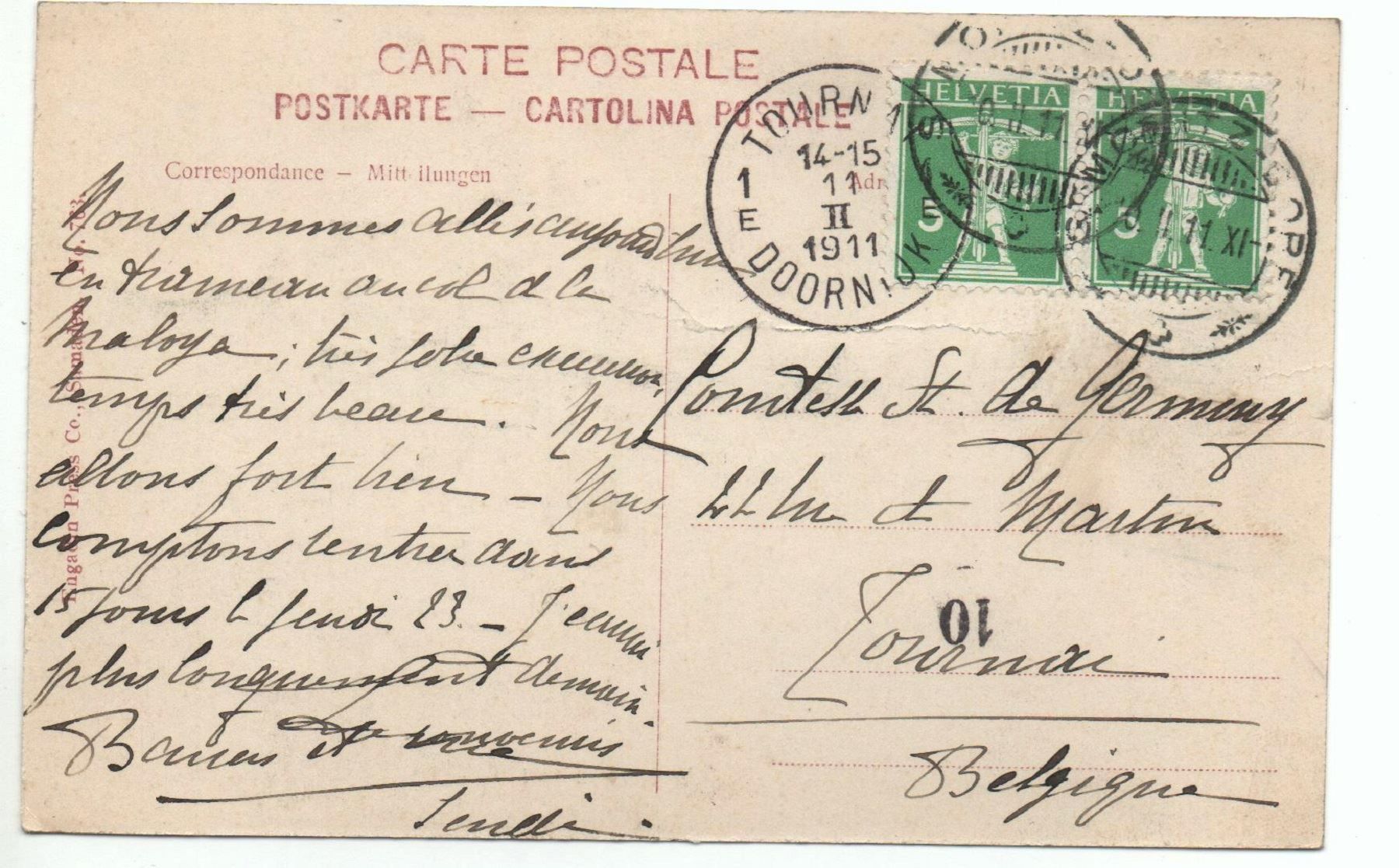 Cartes postales: Winterbild aus MALOJA – D'occasion à Jona par philajona 1