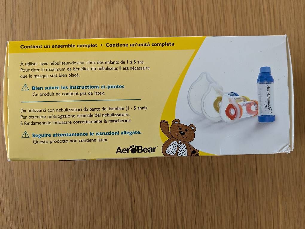 Modellini di ferrovie: Glaxo Aerochamber Plus  – Usato da Vevey venduto da Pigeon 2