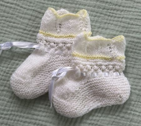 Handgemachte Baby Schuhe / Finken , 2-6 Monate
