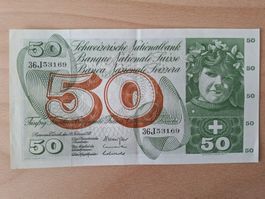Schweizer Banknote 50.00 Franken, JG 1971