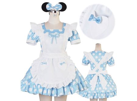 Minnie Mouse Maid Kleid Lolita Cosplay