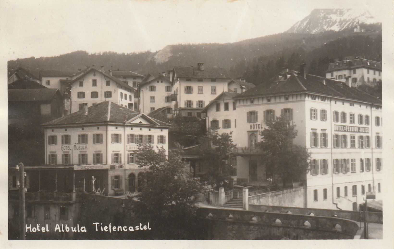 Cartoline postali: Tiefencastel Hotel Albula – Usato da Rorschacherberg venduto da fratovi2