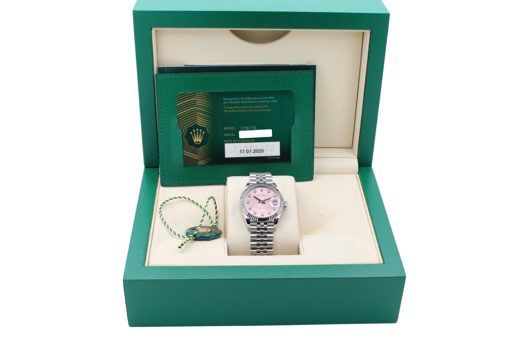 Rolex Orologi: Rolex Datejust 31 Ref. 278274 Pink Diamond Dial | 2025 – Usato da Brüttisellen venduto da AlphaOmega05 7